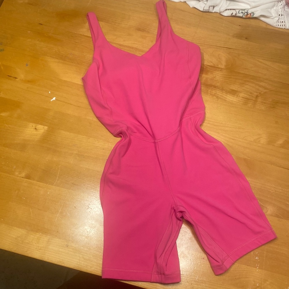 Pink lululemon jumpsuit size large